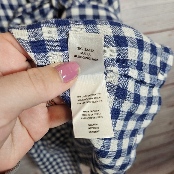 Rails Malia blue gingham wrap tie dress - Picture 12 of 15